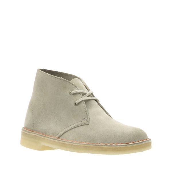 Clarks Womens Desert Boot Ankle Boots Sand Suede | UK-5124789